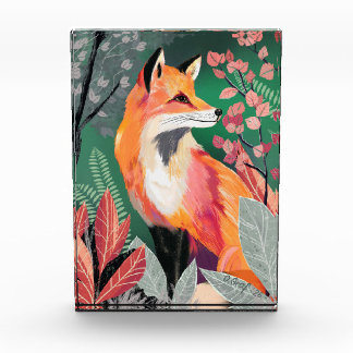 Fuchs Zauberwald Hand-Painted Nature Illustrations Fotoblock