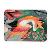 Fuchs Zauberwald Hand-Painted Nature Illustrations Magnet (Horizontal)