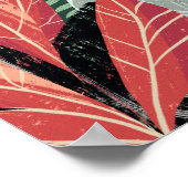 Fuchs Zauberwald Hand-Painted Nature Illustrations Poster (Ecke)