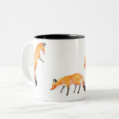 Fuchs Zweifarbige Tasse (Vorderseite Links)