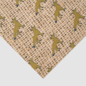 Füchse auf Burlap Seidenpapier (Detail)