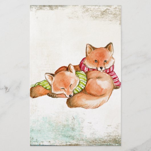 Füchse Briefpapier (Vorderseite)