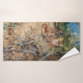 Füchse, Bruno Liljefors Badehandtuch (Badehandtuch)