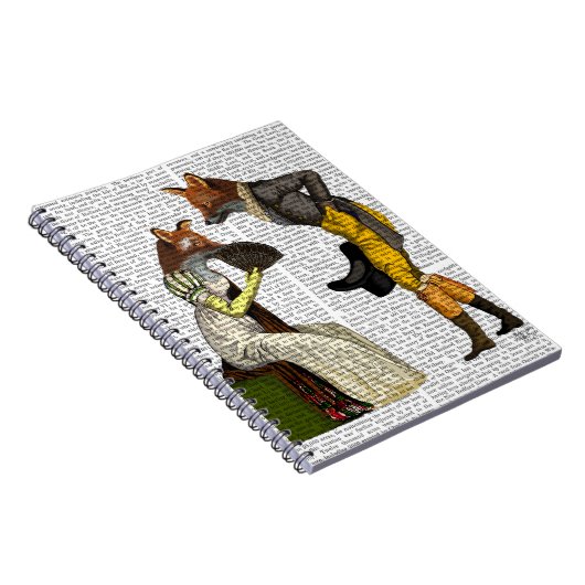 Füchse Courting Notizblock (Rechte Seite)