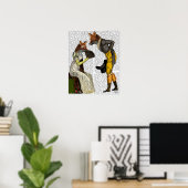 Füchse Courting Poster (Heimbüro)