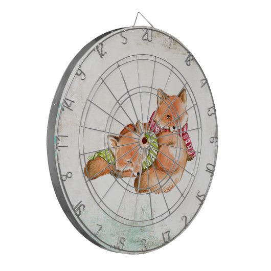 Füchse Dartscheibe (Vorderseite Links)
