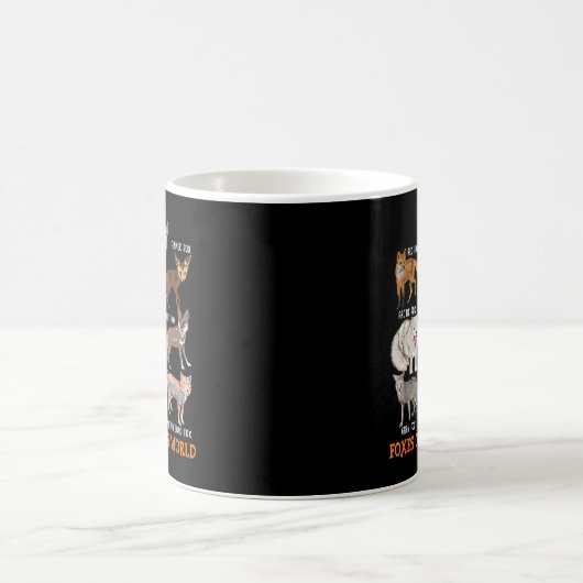 Füchse der Welt Funny Fox Stuff Tiere Educati Kaffeetasse (Mittel)
