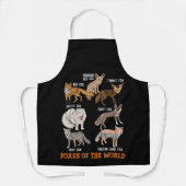 Füchse der Welt Funny Fox Stuff Tiere Educati Schürze (Vorderseite)