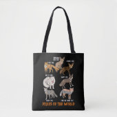 Füchse der Welt Funny Fox Stuff Tiere Educati Tasche (Vorderseite)