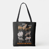 Füchse der Welt Funny Fox Stuff Tiere Educati Tasche (Rückseite)