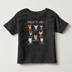 Füchse der Welt - Geschenk für Fox Lover Kleinkind T-shirt