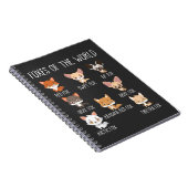 Füchse der Welt - Geschenk für Fox Lover Notizblock (Rechte Seite)