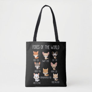 Füchse der Welt - Geschenk für Fox Lover Tasche