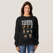 Füchse der Welt und des Bildungsfuchs Sweatshirt (Vorne ganz)