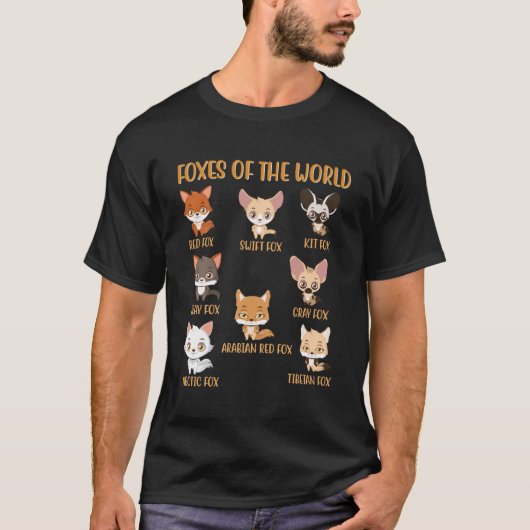 Füchse des Shirts Funny Fox Animals Educati (Vorderseite)