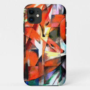 Füchse, die von Franz Marc in digitaler Färbung ge Case-Mate iPhone Hülle