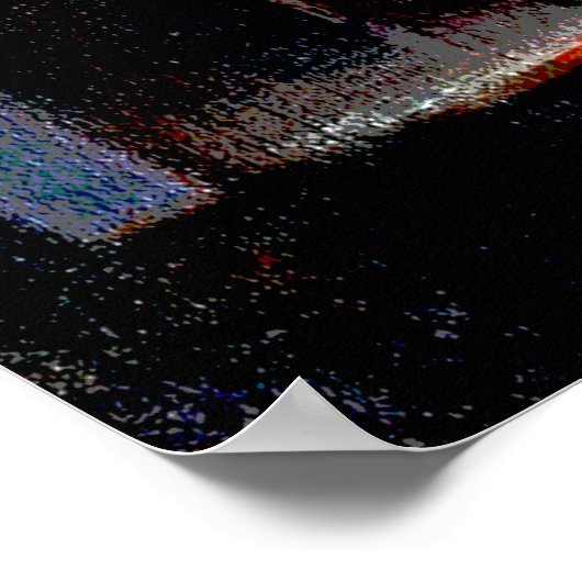 Füchse, die von Franz Marc in digitaler Färbung ge Poster (Ecke)