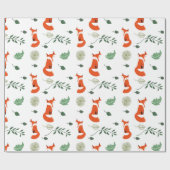Füchse Geschenkpapier (Flach)