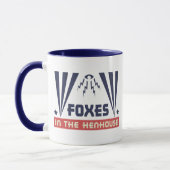 Füchse im Hühnerstall Tasse (Links)