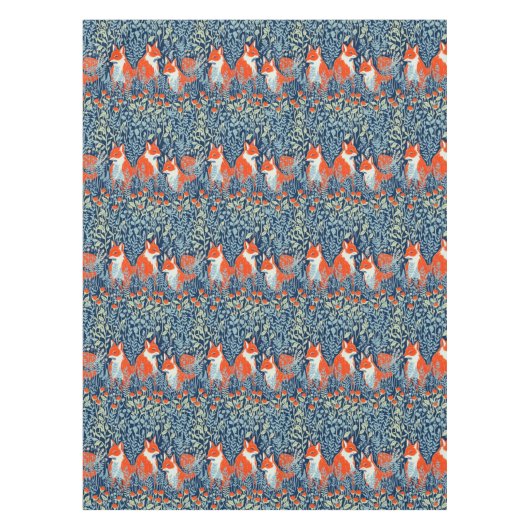 Füchse im Wiesentabletekloth Tischdecke (Vorderseite)