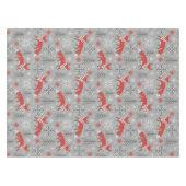 Füchse im Winterwald skandinavische Weihnachten Tischdecke (Vorderseite (Horizontal))