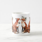 Füchse in der Liebe, Fox-Hochzeit Kaffeetasse (Mittel)