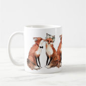 Füchse in der Liebe, Fox-Hochzeit Kaffeetasse (Links)