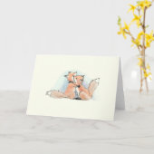 Füchse in der Liebe: Mit vieler Zuneigung Karte (Gelbe Blume)