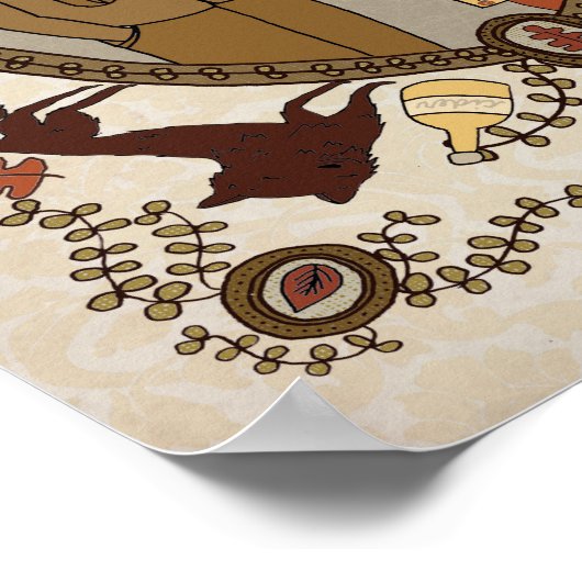 Füchse in der Liebe Poster (Ecke)