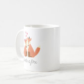 Füchse in Liebe Kaffeetasse (Vorderseite Links)