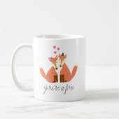 Füchse in Liebe Kaffeetasse (Links)