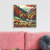 Füchse Leinwanddruck (Insitu (Wohnzimmer))
