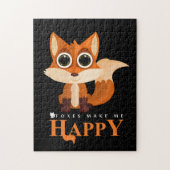 Füchse machen mich glücklich puzzle (Vertikal)