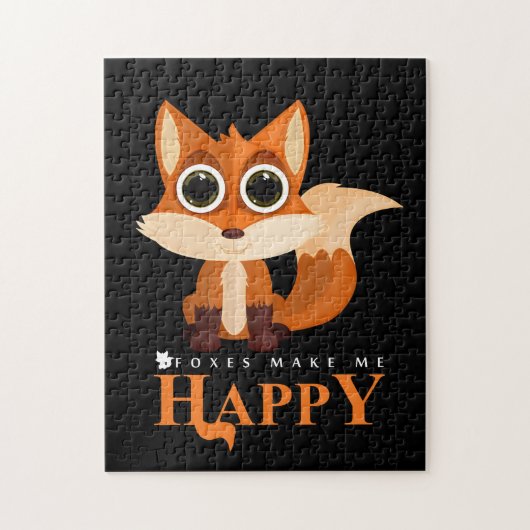 Füchse machen mich glücklich puzzle (Vertikal)