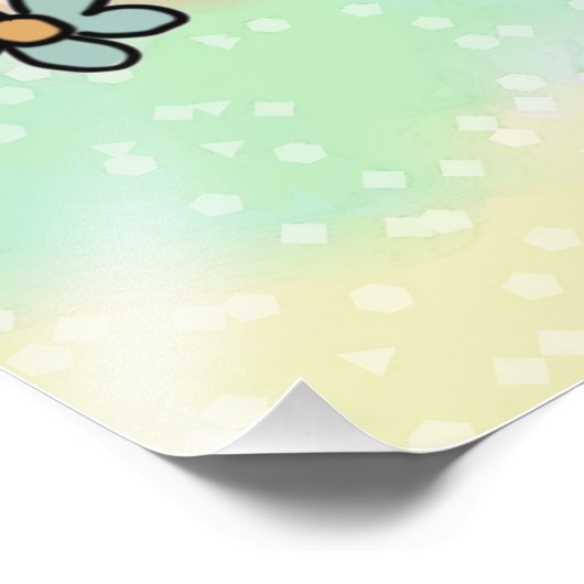 Füchse mit Baum  Fotodruck (Ecke)