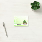 Füchse mit Baum, personalisiert Post-it Klebezettel (Büro)