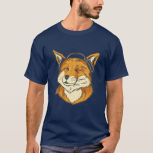 Füchse mit Kopfhörern Füchse Natur Wildtiere Kinde T-Shirt