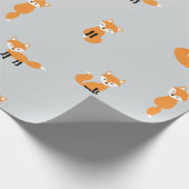 Füchse - nahtloses Muster Geschenkpapier (Ecke)