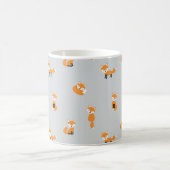 Füchse - nahtloses Muster Kaffeetasse (Mittel)