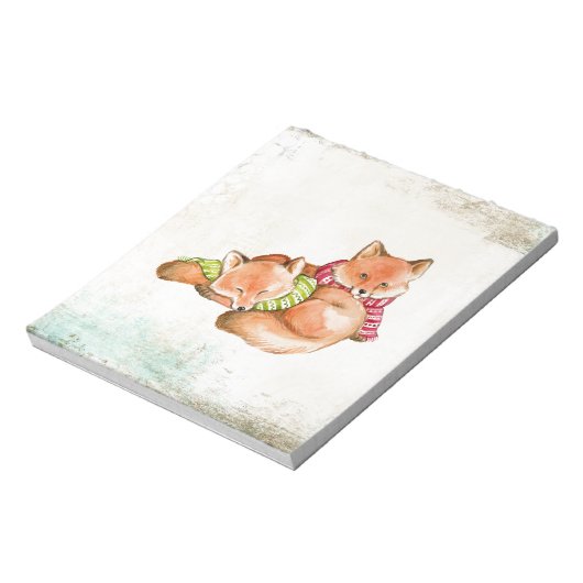 Füchse Notizblock (Rotiert)