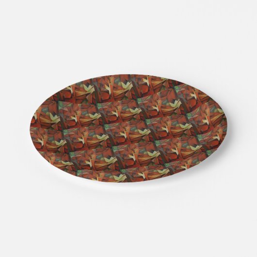 Füchse Pappteller (Schrägansicht)