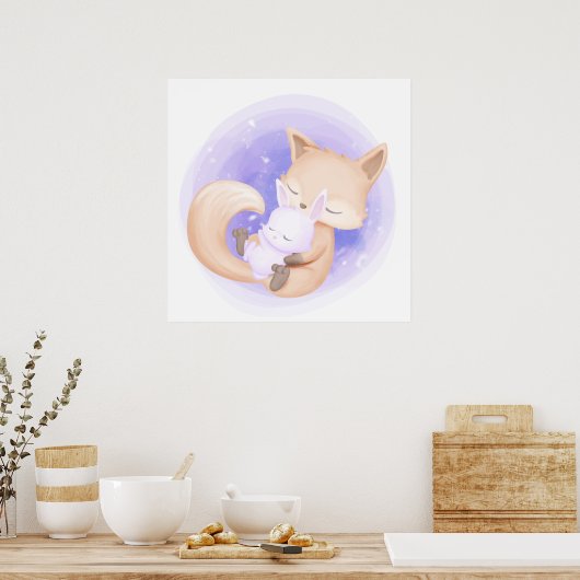 Füchse Poster (Küche)