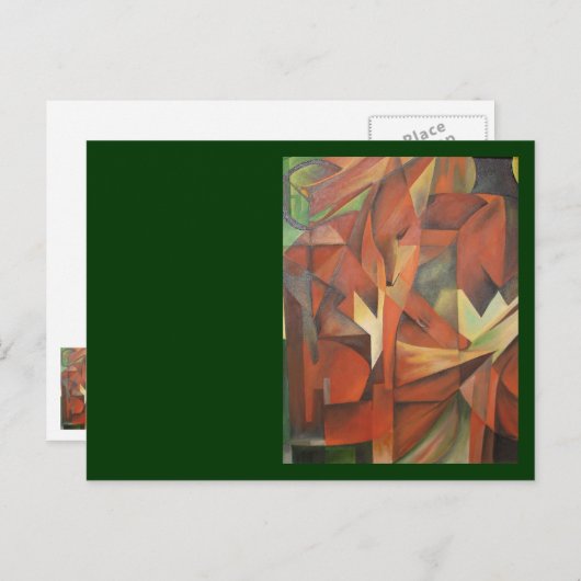 Füchse Postkarte (Vorne/Hinten)