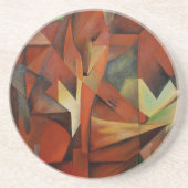 Füchse Sandstein Untersetzer (Vorne)