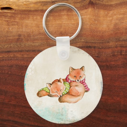 Füchse Schlüsselanhänger (Vorderseite)