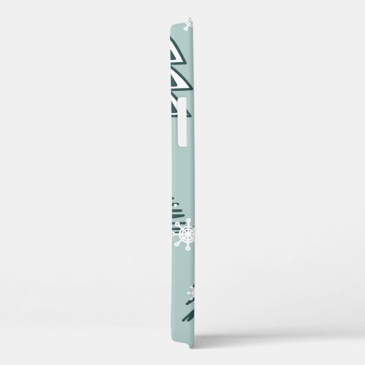 Füchse, Tannen, Schnee, handgezeichnet. Farbnaht Case-Mate iPhone Hülle (Rückseite / Rechts)