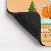 Füchse Tiere Lover Xmas Geschenk Ugly Fox Weihnach Mousepad (Ecke)