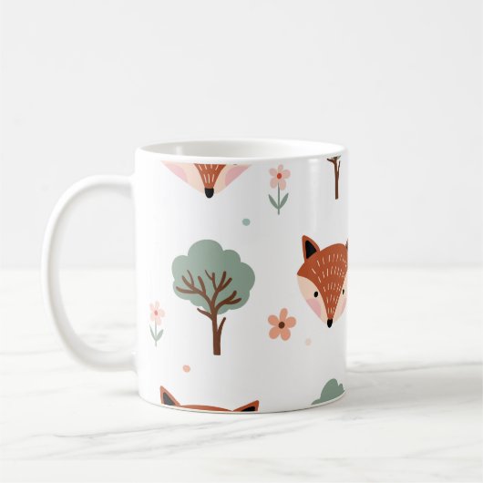 Füchse und Bäume: Childisch Kaffeetasse (Links)