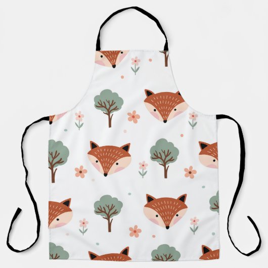 Füchse und Bäume: Childisch Schürze (Vorderseite)