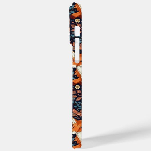 Füchse und Blattmuster Case-Mate iPhone Hülle (Rückseite / Links)